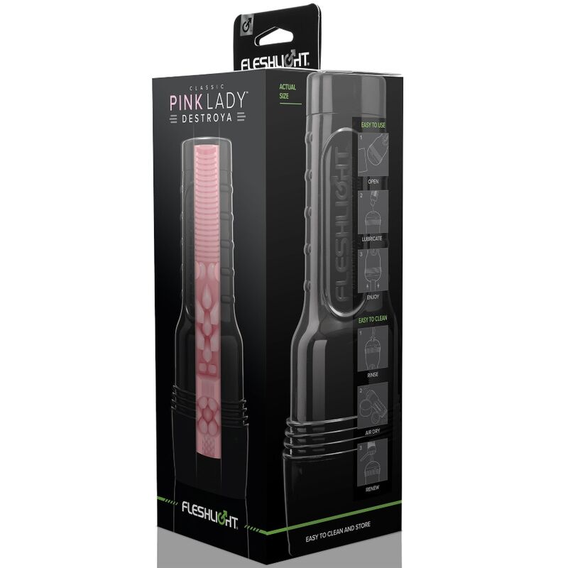 FLESHLIGHT - MASTURBADOR CLÁSSICO ROSA LADY DESTROYA