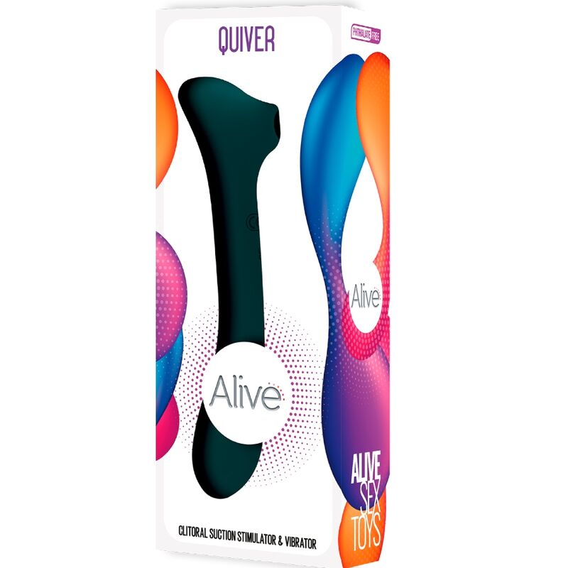 ALIVE - SUCÇÃO E VIBRADOR QUIVER VERDE