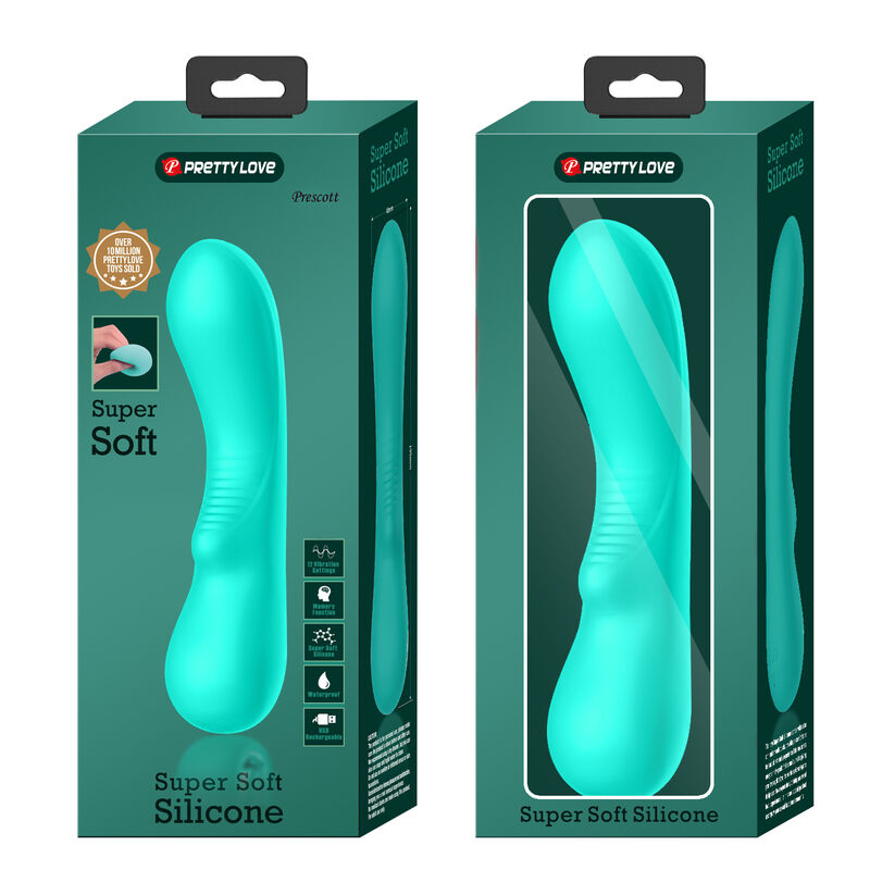 PRETTY LOVE - VIBRADOR RECARREGÁVEL PRESCOTT AQUA VERDE