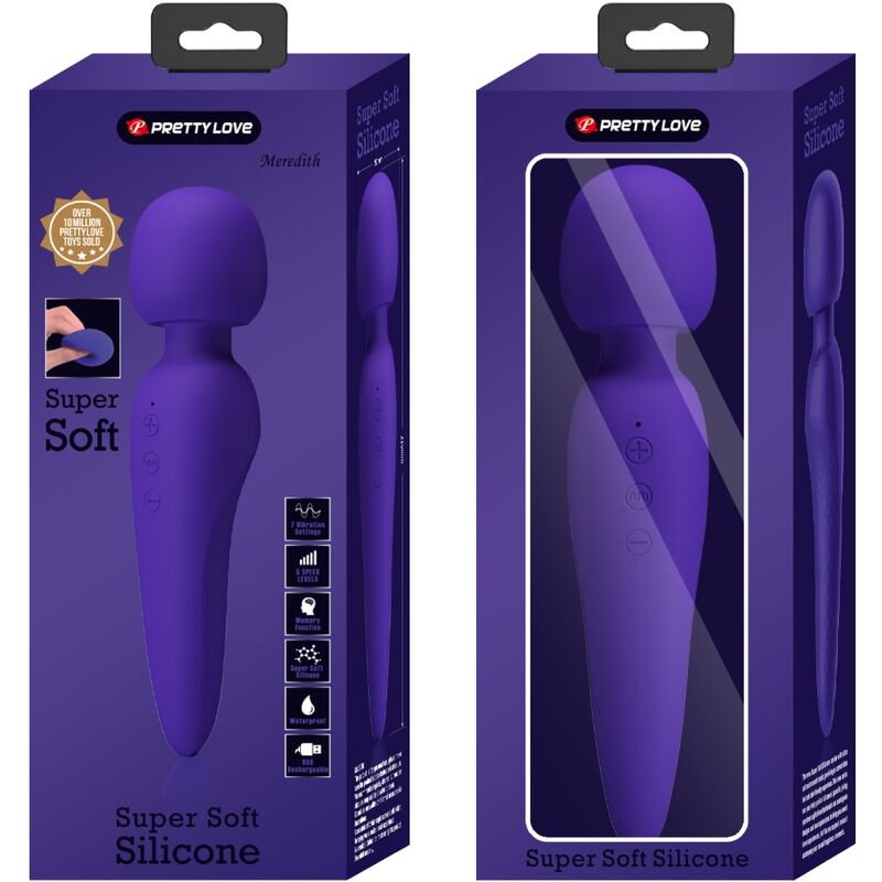 PRETTY LOVE - MAREDITH MASSAGER 12 MODOS DE VIBRAÇÃO ROXO