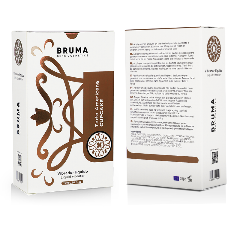BRUMA - VIBRADOR LÍQUIDO ULTRA DESLIZANTE CUPCAKE 15 ML