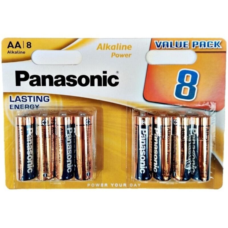 PANASONIC - BATERIA ALCALINA BRONZE AA LR6 BLISTER*8