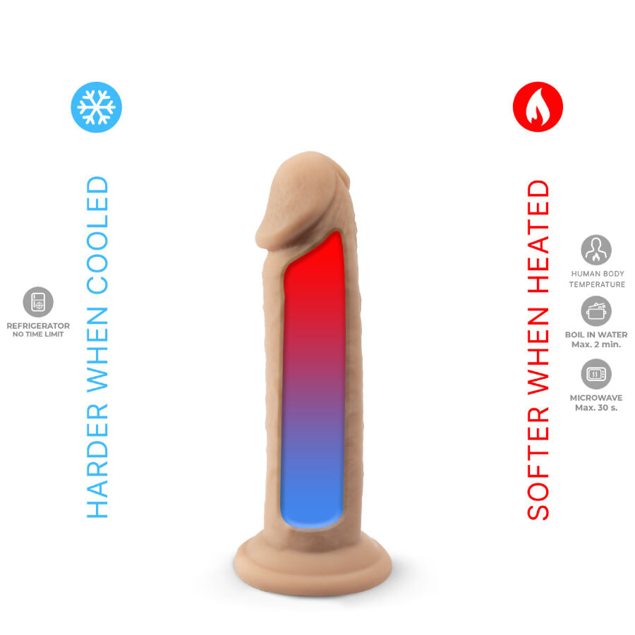 SILEXD - MODELO DE PÊNIS REALÍSTICO 2 SILICONE TERMORATIVO PREMIUM 15,4 CM