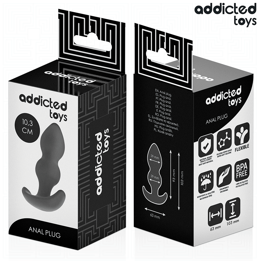 ADDICTED TOYS - PLUG ANAL TAMANHO S 10,3 CM