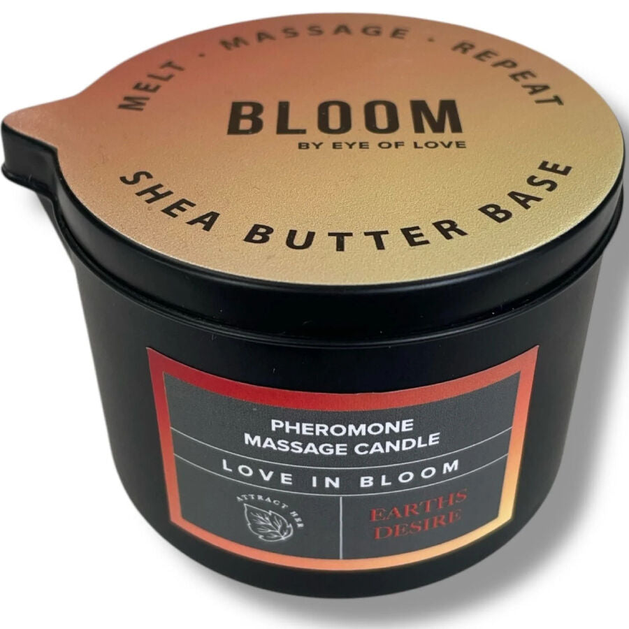 EYE OF LOVE - BLOOM VELA DE MASSAGEM SATIVA EARTHS DESIRE 150 ML