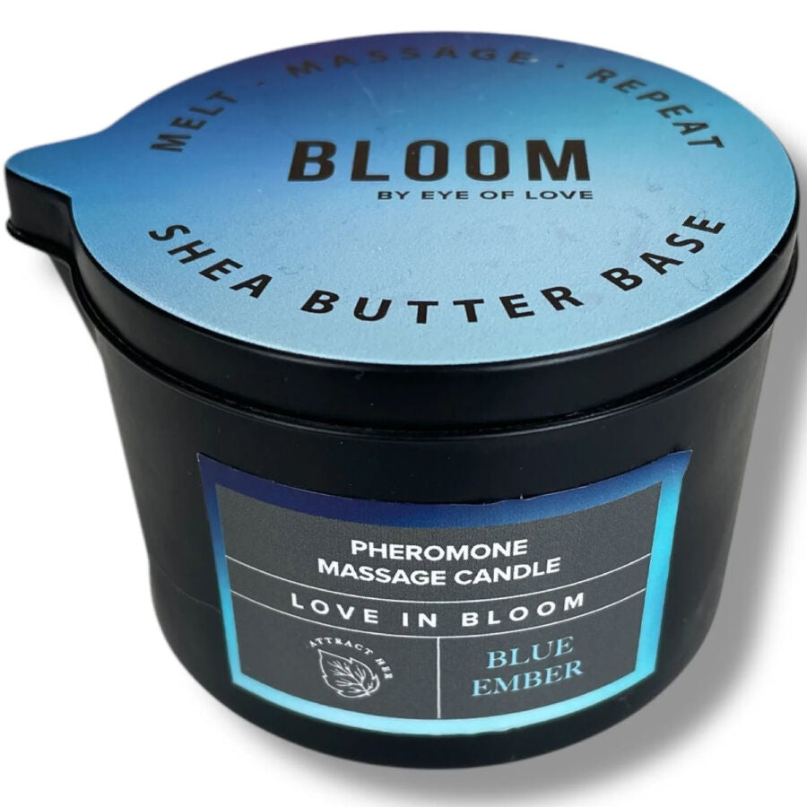 EYE OF LOVE - BLOOM VELA DE MASSAGEM INDICA BLUE EMBER 150 ML