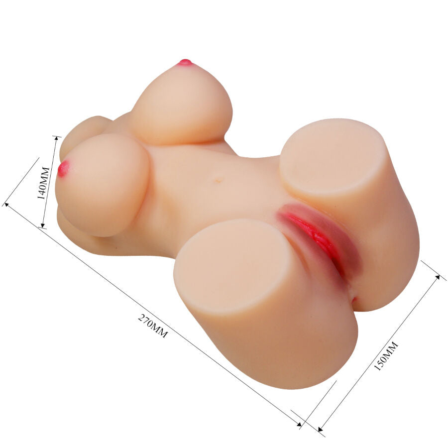 CRAZY BULL - HETTY TRONCO FEMININO REALISTA VAGINA E ANAL 1,9 KG