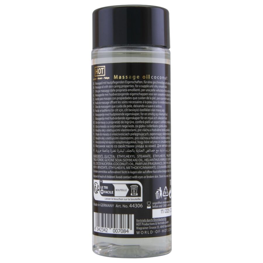 HOT - ÓLEO DE MASSAGEM DE COCO 100 ML
