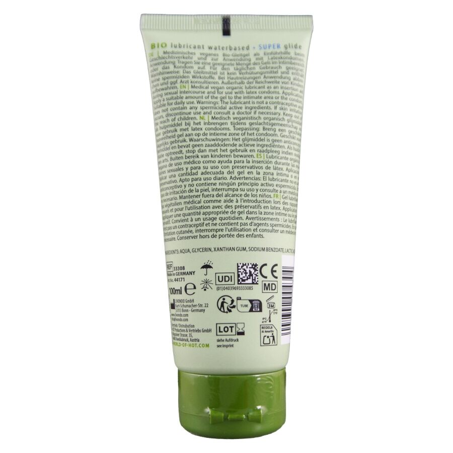 HOT - BIOLUBRIFICANTE À BASE DE ÁGUA SUPERGLIDE 100 ML