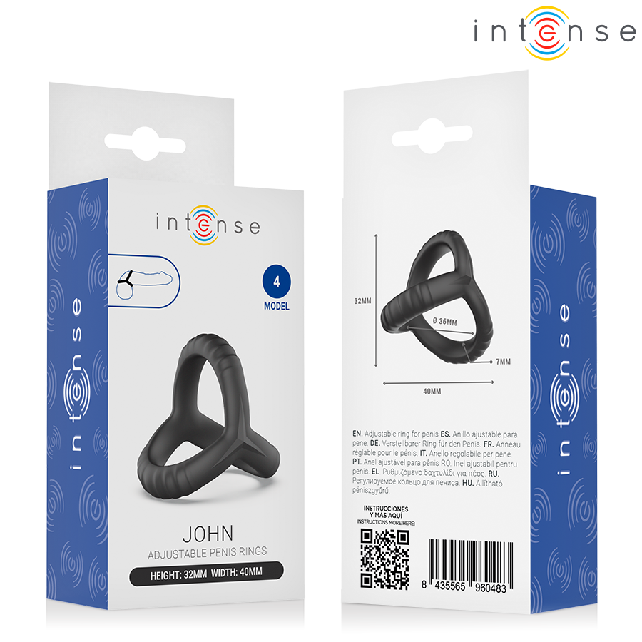 INTENSE - JOHN ANEL PENIANO TRIPLO AJUSTÁVEL MODELO 4