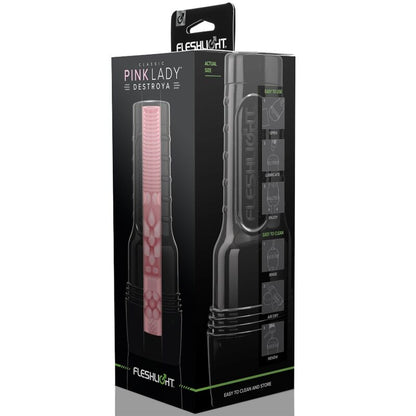 FLESHLIGHT - MASTURBADOR CLÁSSICO ROSA LADY DESTROYA
