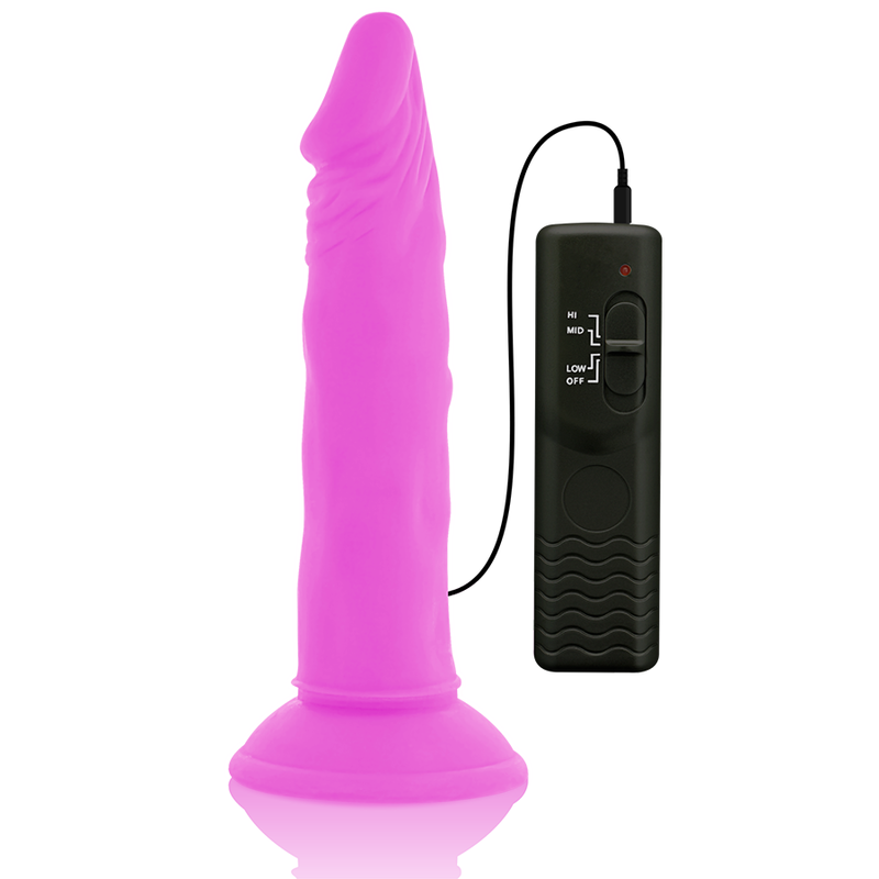 DIVERSIA - FLEXÍVEL VIBRAÇÃO VIBRANTE ROXO 23 CM -O- 4.3 CM