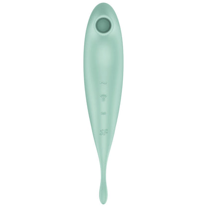 SATISFYER - TWIRLING PRO+ ESTIMULADOR DE PULSO DE AR E APLICATIVO VIBRADOR VERDE