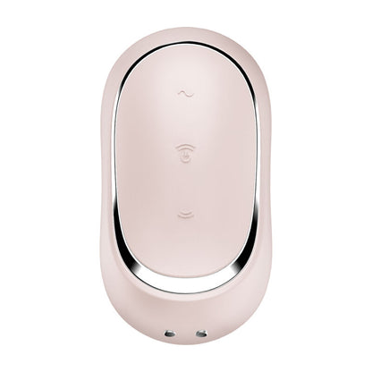 SATISFYER - PRO TO GO 2 ESTIMULADOR E VIBRADOR DE PULSO DE AR DUPLO BEGE