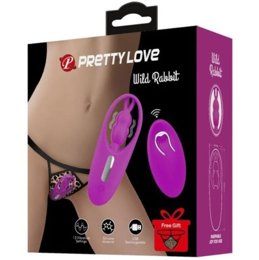PRETTY LOVE - ESTIMULADOR DE COELHO SELVAGEM PARA CALÇAS COM CONTROLE REMOTO LILAC