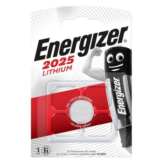 ENERGIZER - BATERIA BOTÃO DE LÍTIO CR2025 3V 1 UNIDADE