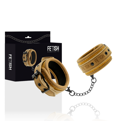 FETISH SUBMISSIVE ORIGIN - ALGEMAS DE COURO VEGANAS COM FORRO DE NEOPRENE