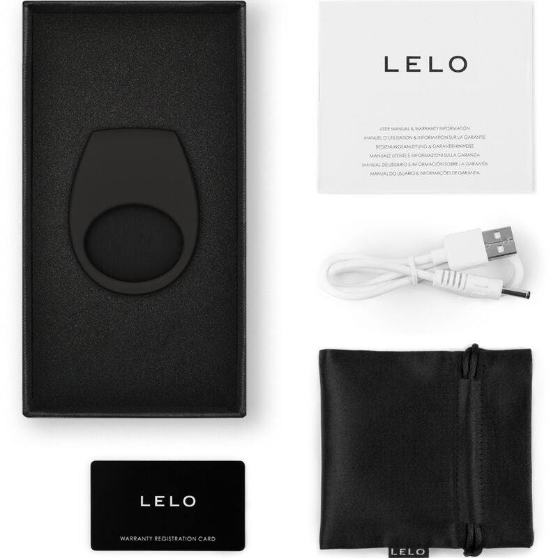 LELO - ANEL VIBRADOR PRETO TOR 3