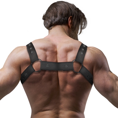 FETISH SUBMISSIVE ATTITUDE - ARNÊS ESPORTIVO DE NEOPRENE AJUSTVEL PARA HOMENS