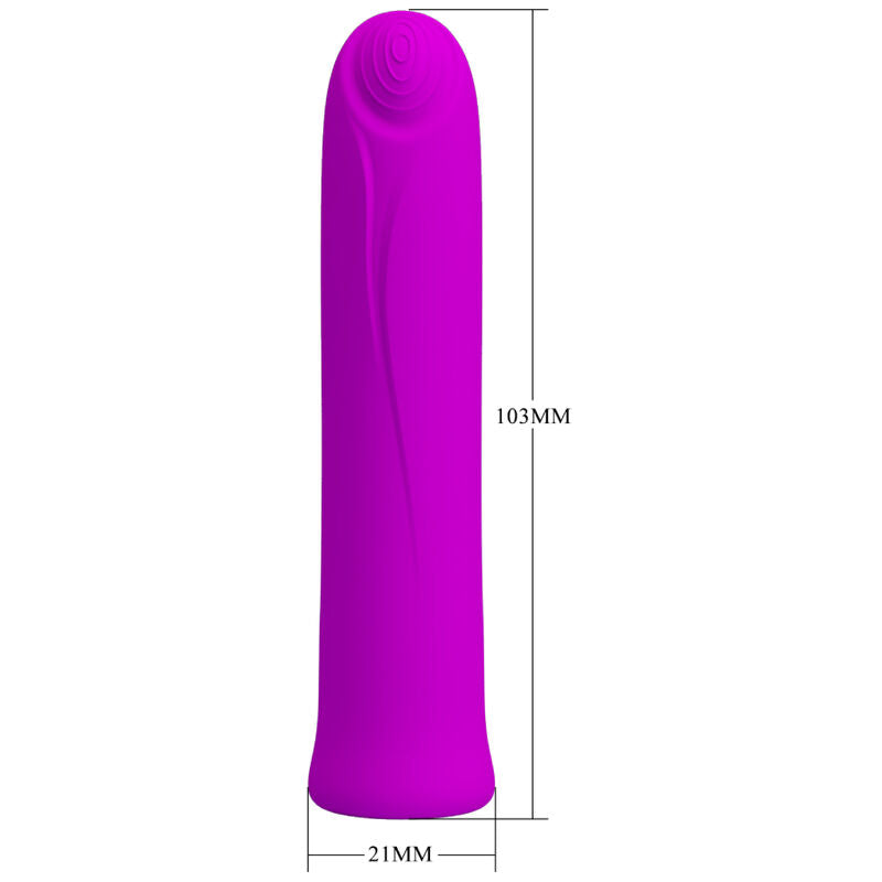 PRETTY LOVE - VIBRADOR CURTIS MINI SUPER POWER 12 VIBRAÇÕES DE SILICONE VIOLETA