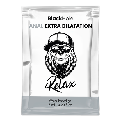 BLACK HOLE - GEL À BASE DE ÁGUA EXTRA DILATAÇÃO 6 ML DOSE ÚNICA