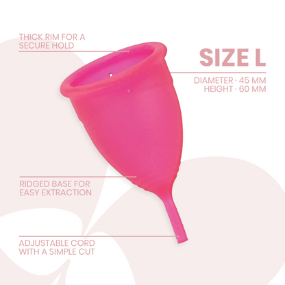 INTIMICHIC - COPO MENSTRUAL GRAU MÉDICO SILICONE - TAMANHO L