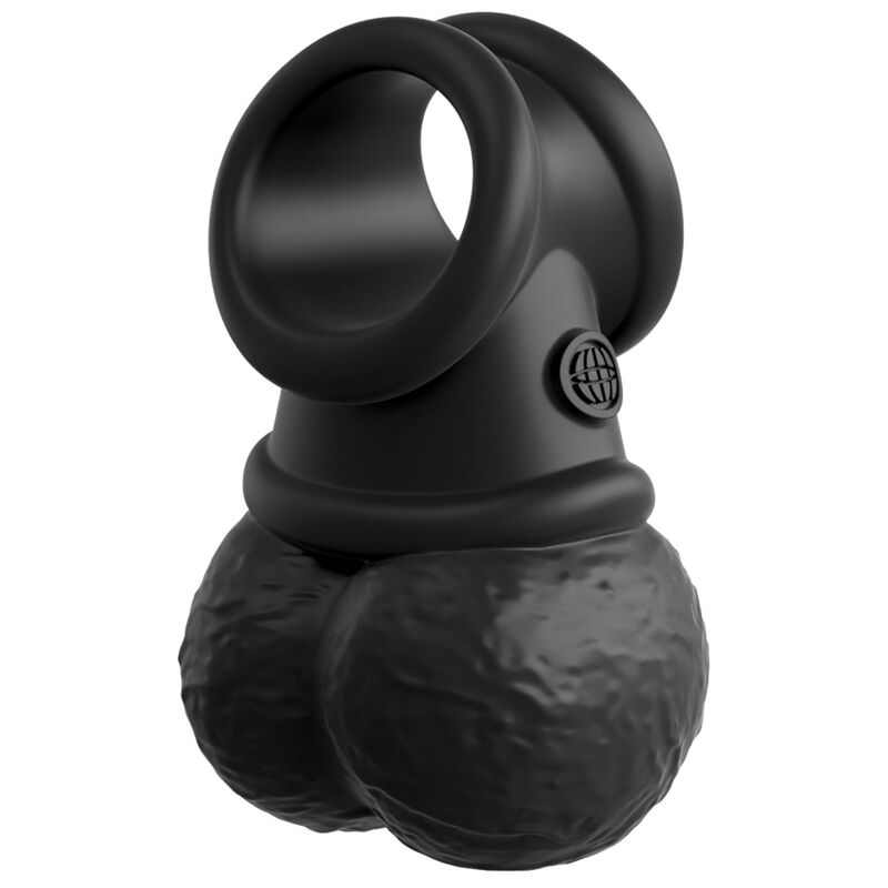 KING COCK - ELITE KIT DE ARNÊS AJUSTÁVEL DELUXE ANEL COM TESTÍCULOS E DILDO 20.3 CM