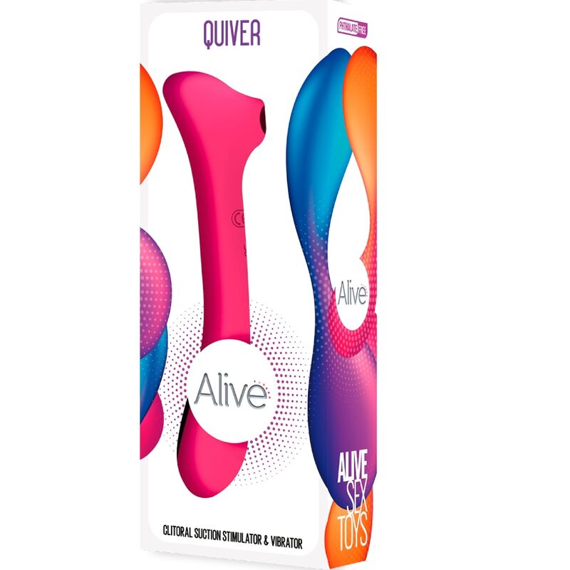 ALIVE - SUCÇÃO E VIBRADOR QUIVER FÚCSIA