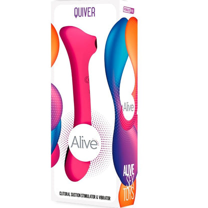 ALIVE - SUCÇÃO E VIBRADOR QUIVER FÚCSIA