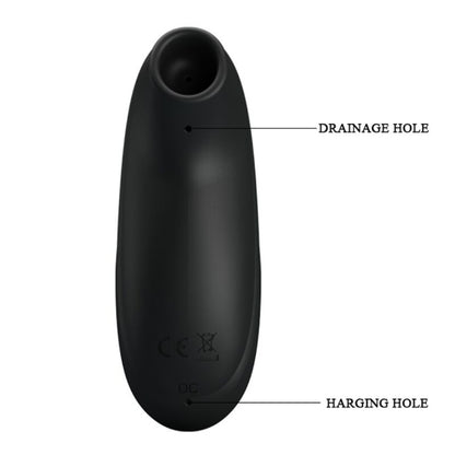 PRETTY LOVE - MASSAGEADOR DE SUCÇÃO RECARREGÁVEL DE LUXO PRETO