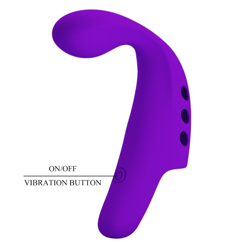 PRETTY LOVE - VIBRADOR DE DEDO RECARREGÁVEL GORGON ROXO