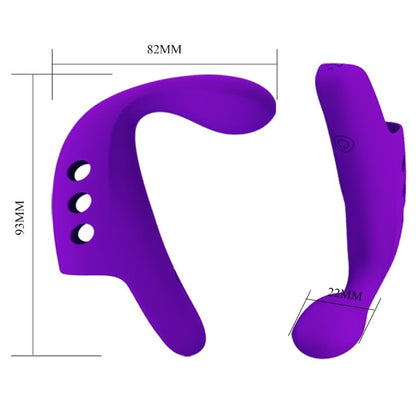 PRETTY LOVE - VIBRADOR DE DEDO RECARREGÁVEL GORGON ROXO