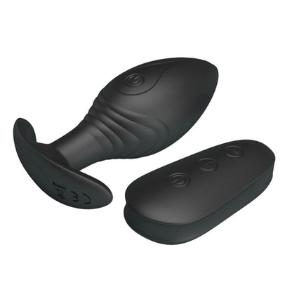 PRETTY LOVE - VIBRADOR RECARREGÁVEL REGINA ANAL PLUG PRETO