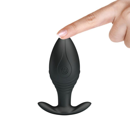 PRETTY LOVE - VIBRADOR RECARREGÁVEL REGINA ANAL PLUG PRETO