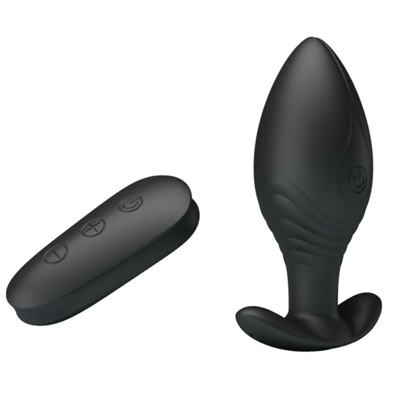 PRETTY LOVE - VIBRADOR RECARREGÁVEL REGINA ANAL PLUG PRETO