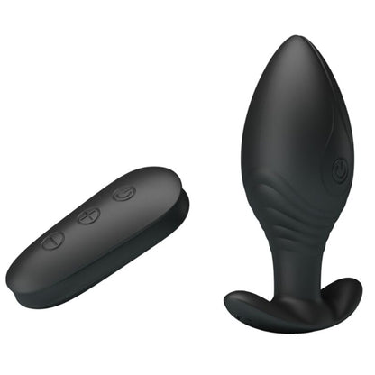 PRETTY LOVE - VIBRADOR RECARREGÁVEL REGINA ANAL PLUG PRETO