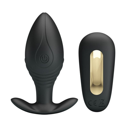 PRETTY LOVE - VIBRADOR RECARREGÁVEL REGINA ANAL PLUG PRETO