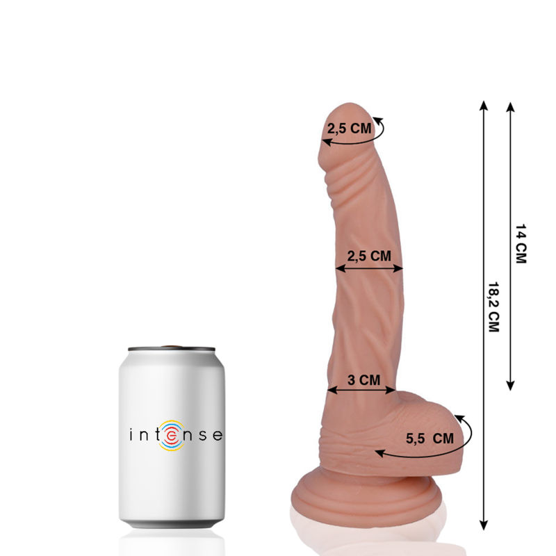 MR INTENSE - 12 REALISTIC PÉNIS 18.2 CM -O- 2.5 CM
