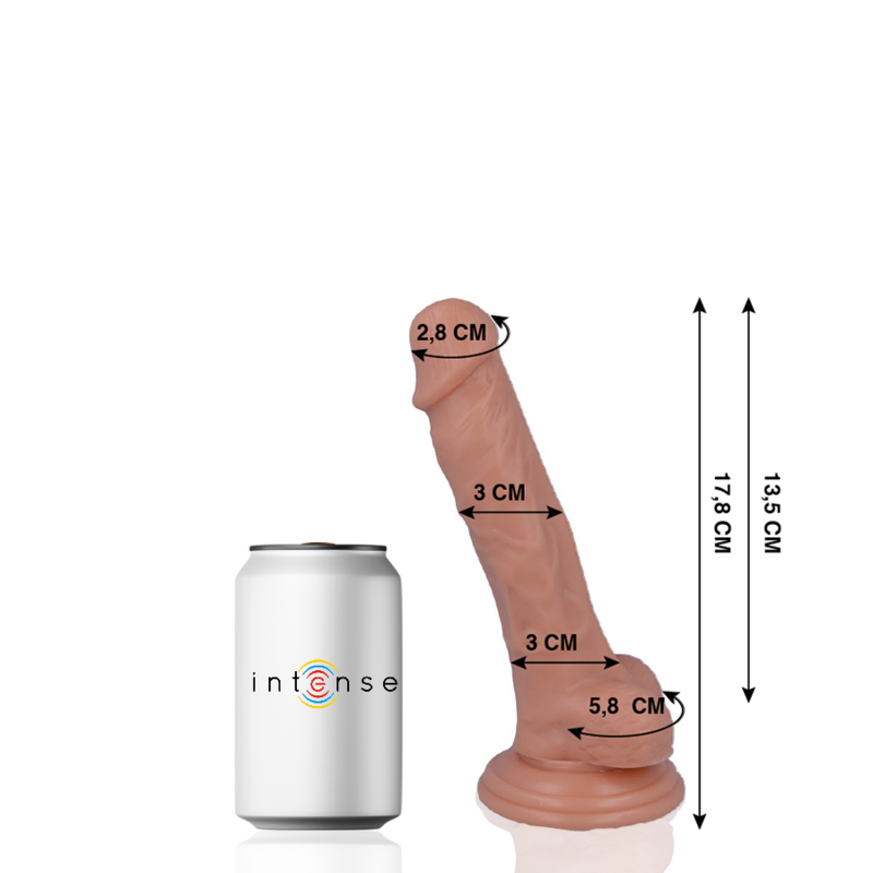 MR INTENSE - 9 REALISTIC PÉNIS 17.8 CM -O- 3 CM