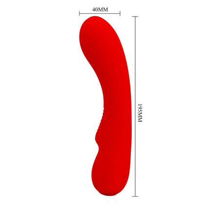 PRETTY LOVE - VIBRADOR RECARREGÁVEL PRESCOTT VERMELHO