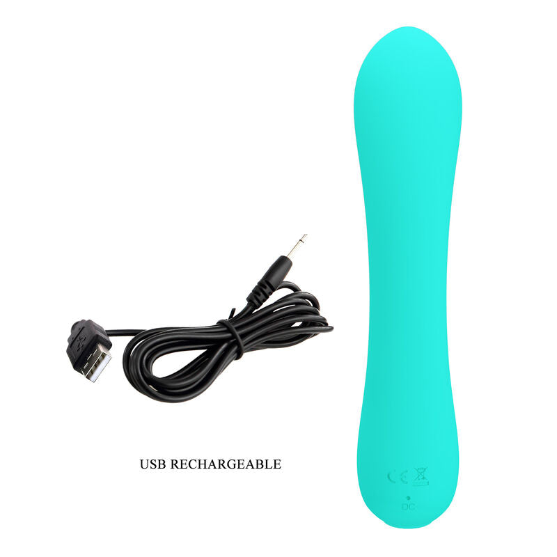 PRETTY LOVE - VIBRADOR RECARREGÁVEL PRESCOTT AQUA VERDE