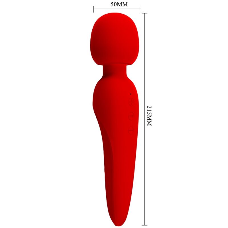 PRETTY LOVE - MAREDITH MASSAGER 12 MODOS DE VIBRAÇÃO VERMELHO