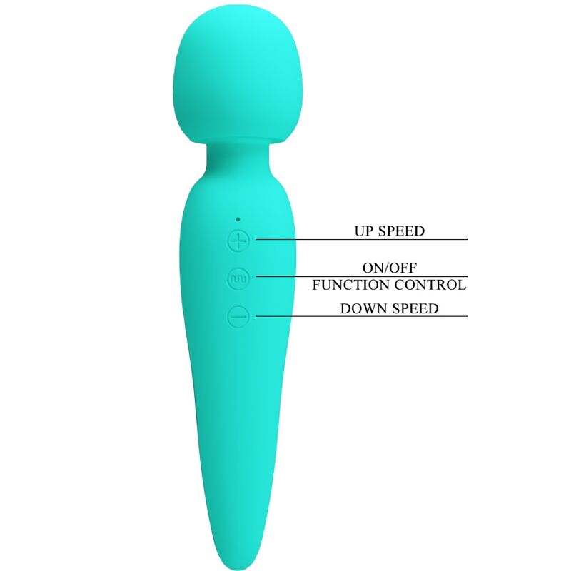 PRETTY LOVE - MAREDITH MASSAGER 12 MODOS DE VIBRAÇÃO AQUA GREEN