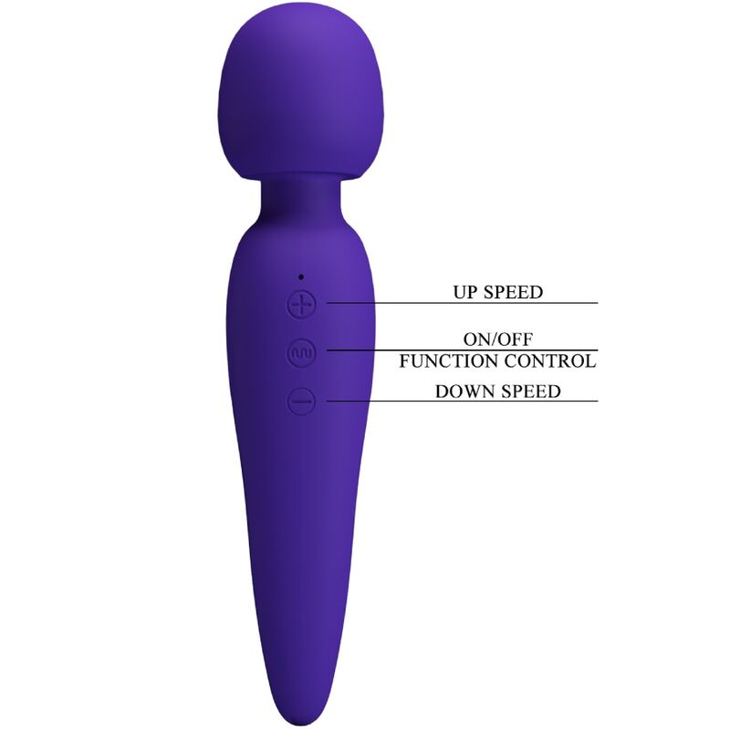 PRETTY LOVE - MAREDITH MASSAGER 12 MODOS DE VIBRAÇÃO ROXO