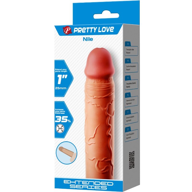 PRETTY LOVE - NILO EXTENSOR DE PÊNIS COBERTURA CARNE