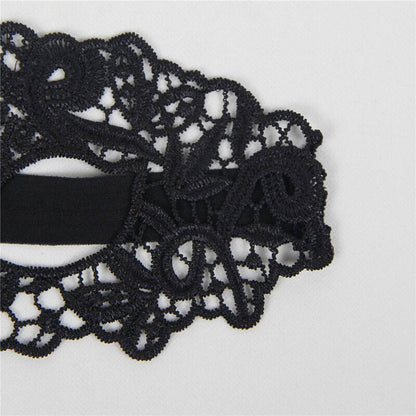 QUEEN LINGERIE - MSCARA DE RENDA PRETA