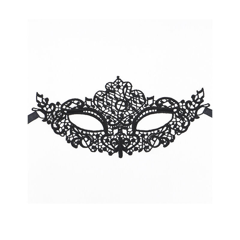 QUEEN LINGERIE - MSCARA DE RENDA PRETA MODELO 1