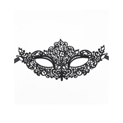 QUEEN LINGERIE - MSCARA DE RENDA PRETA MODELO 1