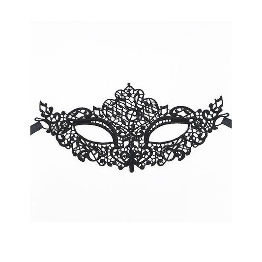 QUEEN LINGERIE - MSCARA DE RENDA PRETA MODELO 1