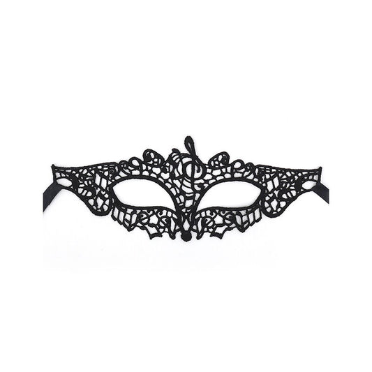 QUEEN LINGERIE - MSCARA DE RENDA PRETA MODELO 2